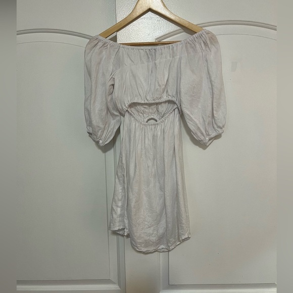 Faithfull the brand Almere cutout linen mini dress - Picture 9 of 11